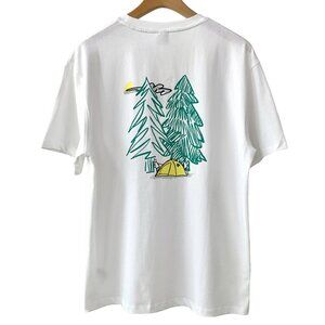 White Printed Short-Sleeved T-Shirt Kolon Sport